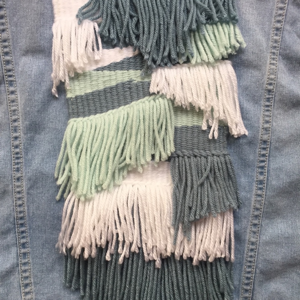   HANDMADE JEAN JACKET WEAVING  - Picture 5 of 5